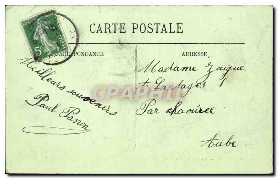 Paris 1 - La Rue des Tuileries CPA -  — Rückseite