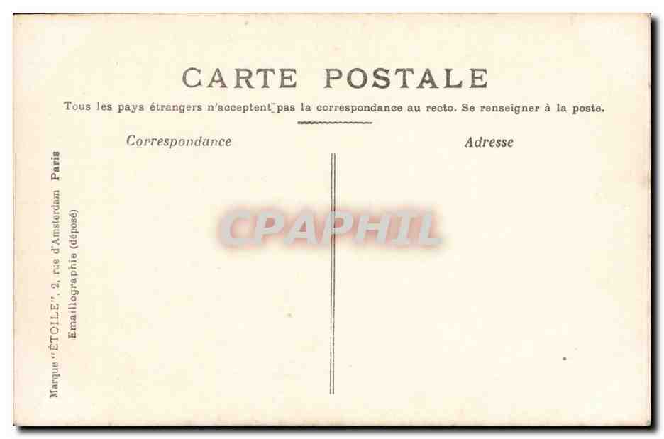 Paris 1 - Le Palais de Justice - La Sainte Chapelle CPA -  — Verso