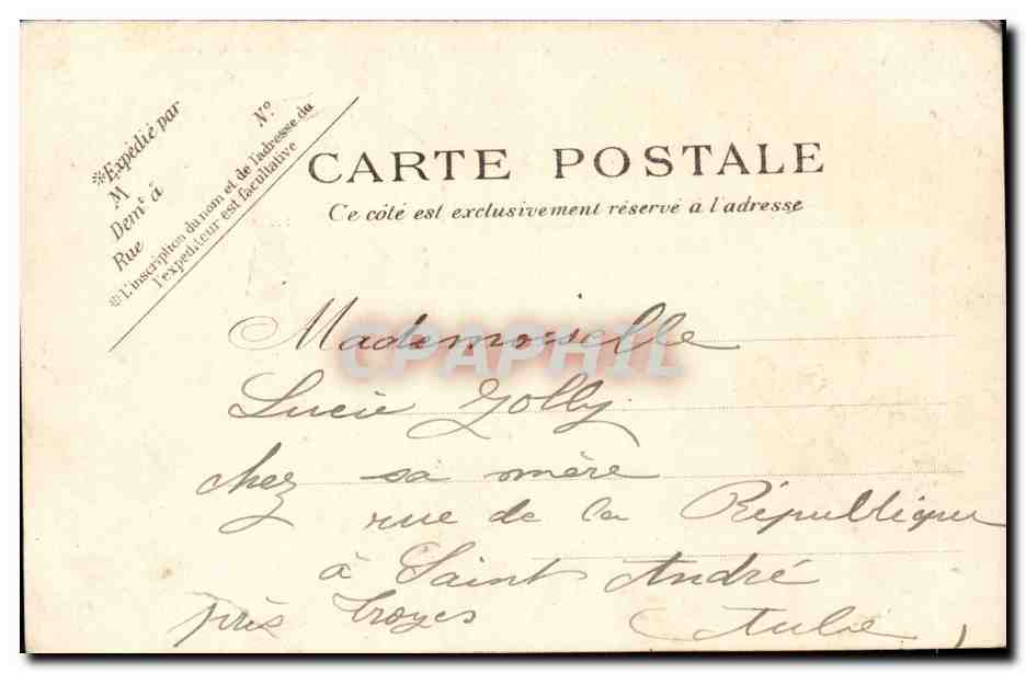 Paris 5 - La Rue Soufflot - Le Pantheon CPA -  — Rückseite