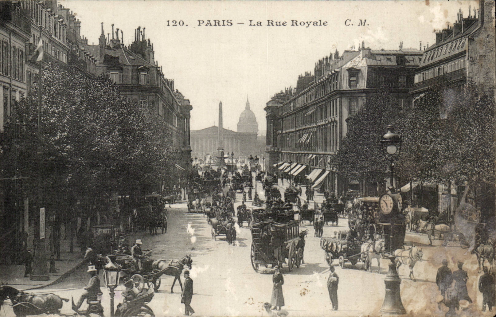 Paris - 8 - La Rue Royale CPA - 
