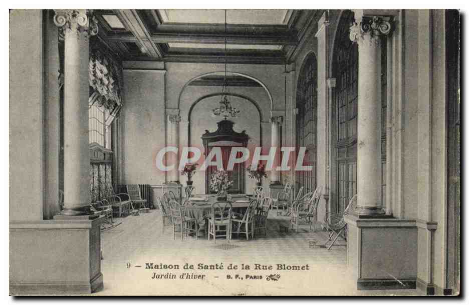 Paris - 15 - Maison de Sante de la Rue Blomet - Jardin d'Hiver CPA - 