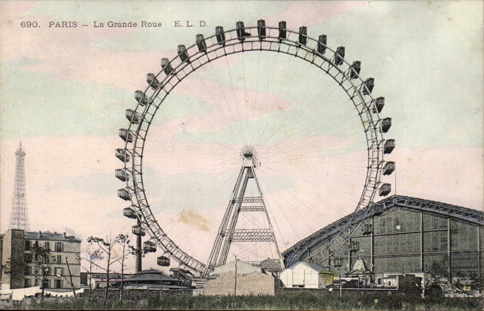 Paris - 1 - La Grande Roue Avenue de Suffren Tour Eiffel - CPA - 