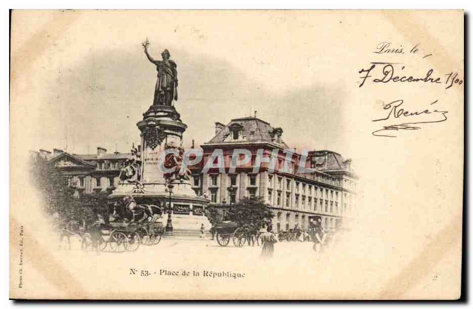 Paris - 10 - Place de la Republique - CPA 