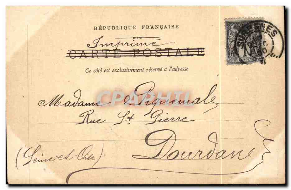 Paris - 10 - Place de la Republique - CPA  — Verso