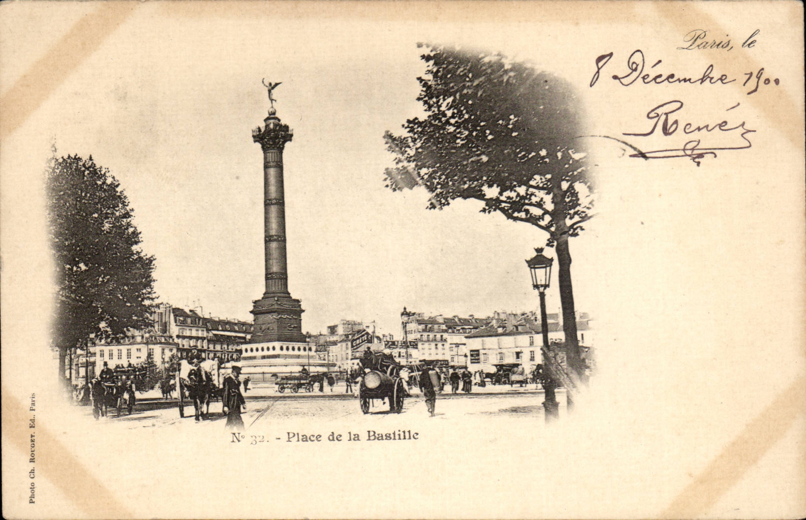 Paris - 10 - Place de la Bastille - CPA 