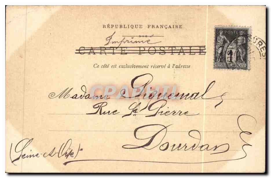 Paris - 10 - Place de la Bastille - CPA  — Verso