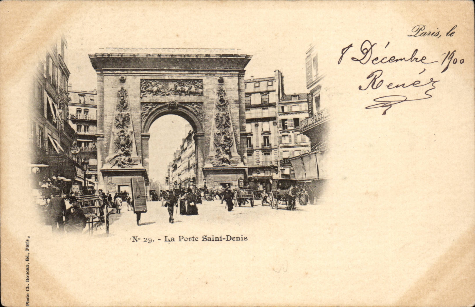 Paris - 10 - Porte Saint Denis CPA 
