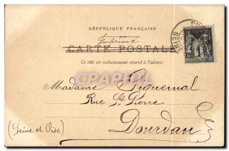 Paris - 10 - Porte Saint Denis CPA  — Verso