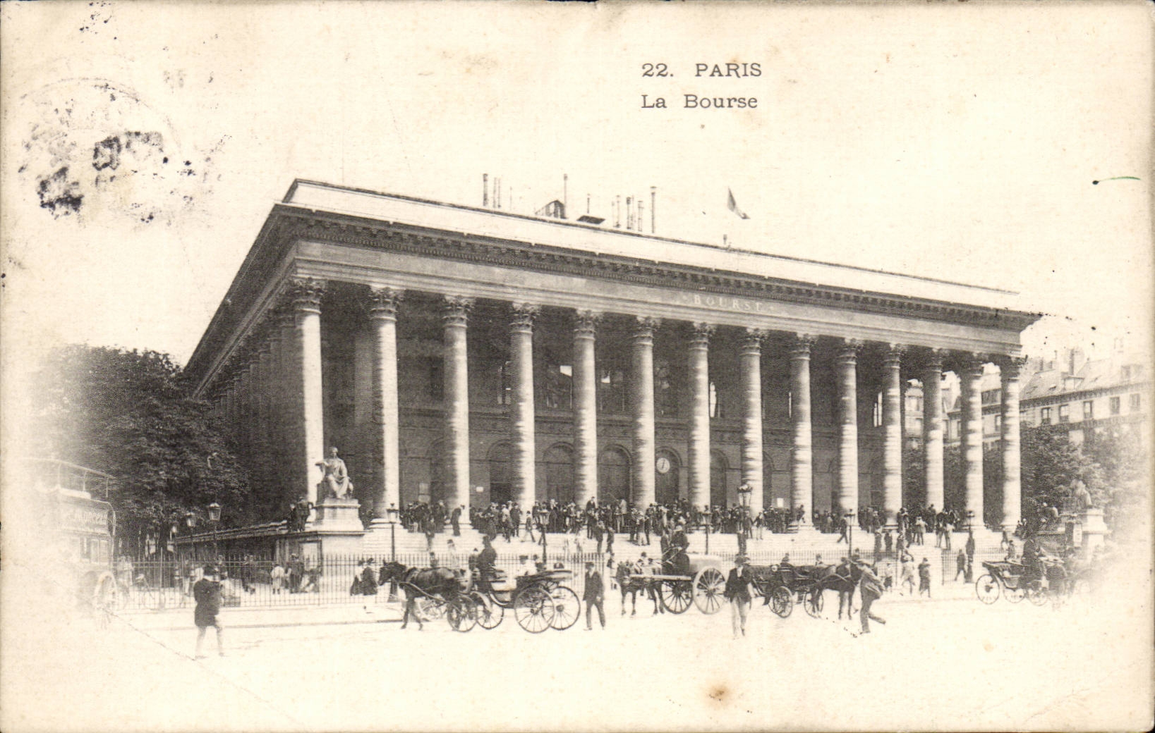 Paris - 2 - La Bourse CPA 