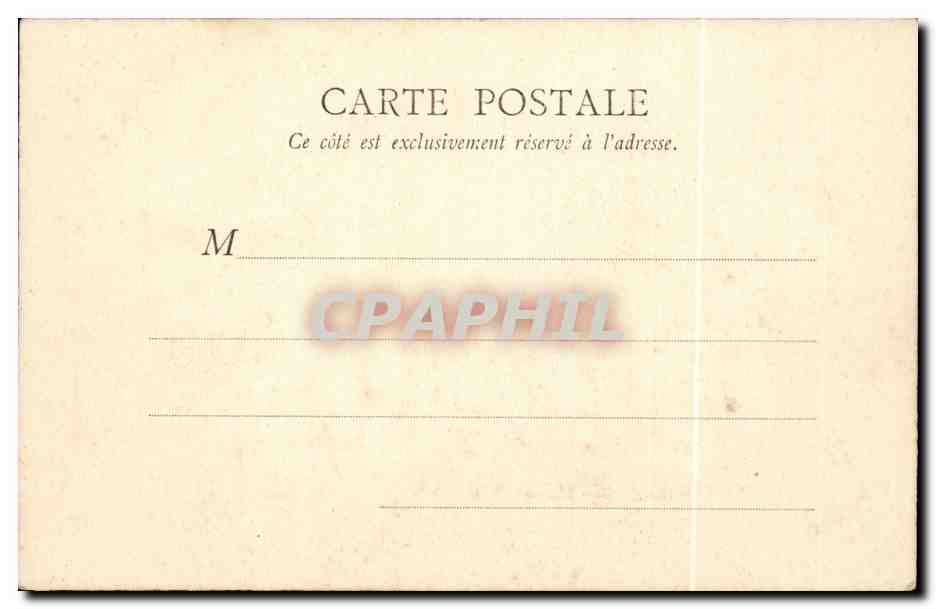 Paris 1 - Palais de Justice - La Conciergerie CPA  — Rückseite