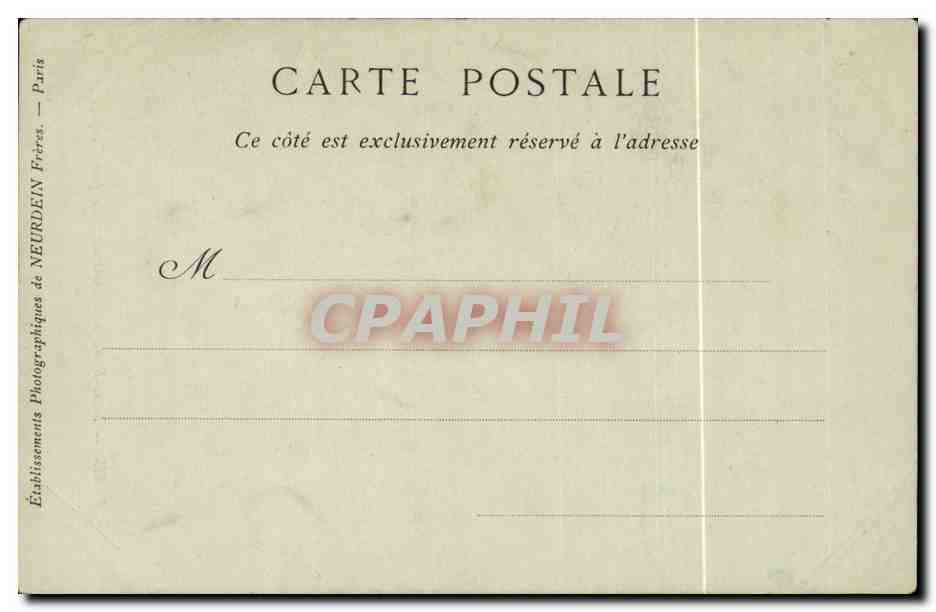 Paris 8 - Notre Dame de Consolation CPA  — Verso