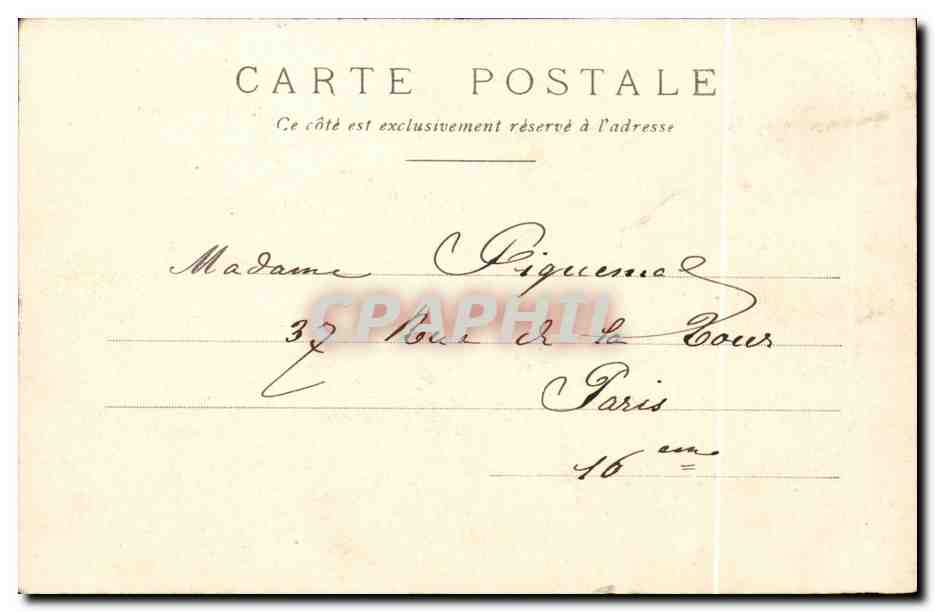 Mairie du XVIIIe Arrondissement — Paris — éditeur non visible, n° de série non lisible — Verso