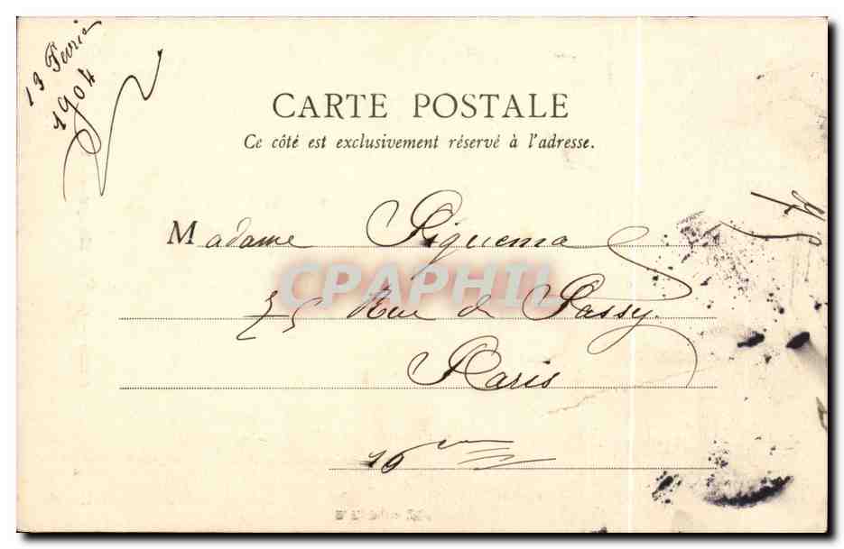 Paris 1 - Guy de Maupassant - CPA  — Rückseite