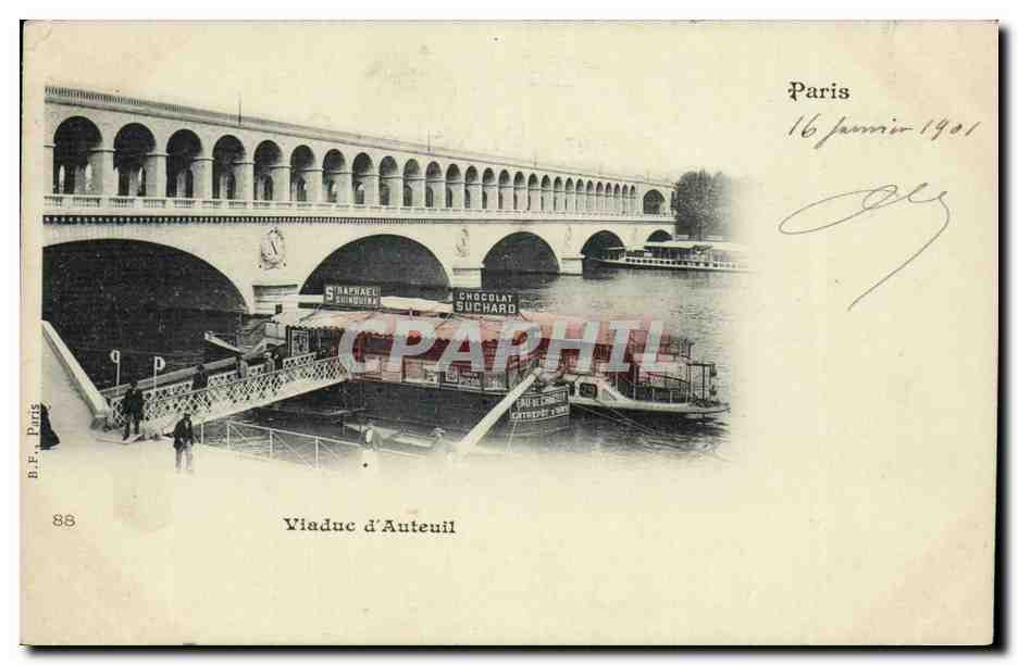 Paris 16 - Viaduc d'Auteuil - CPA 