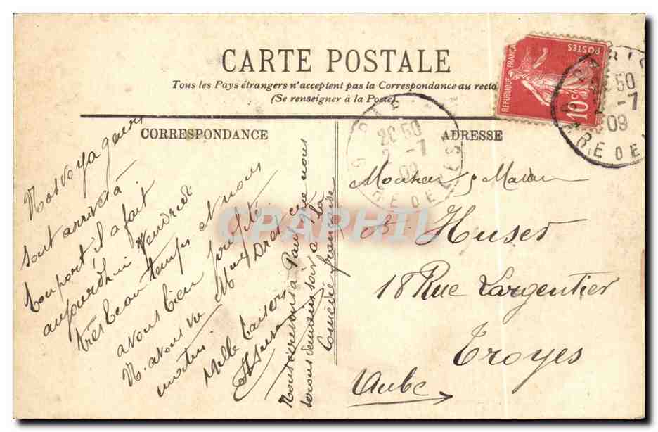 Paris - 6 - La Fontaine de Medicis - CPA  — Rückseite