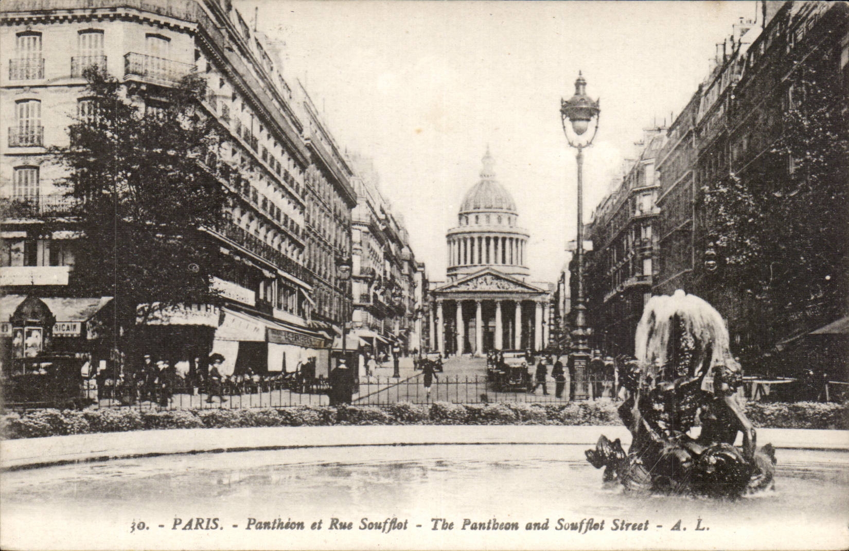 Paris - 5 - Pantheon et rue Soufflot - CPA 