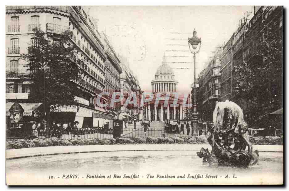 Paris 5 - Pantheon et Rue Soufflot - CPA 