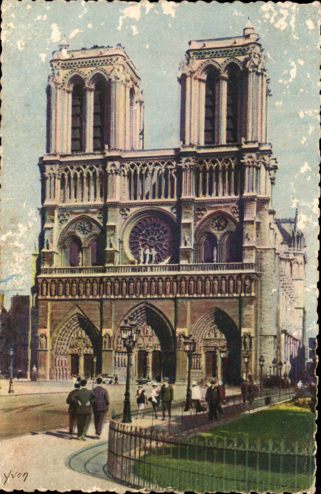 Notre-Dame de Paris — Vue de la façade — Éditions d'Art YVON