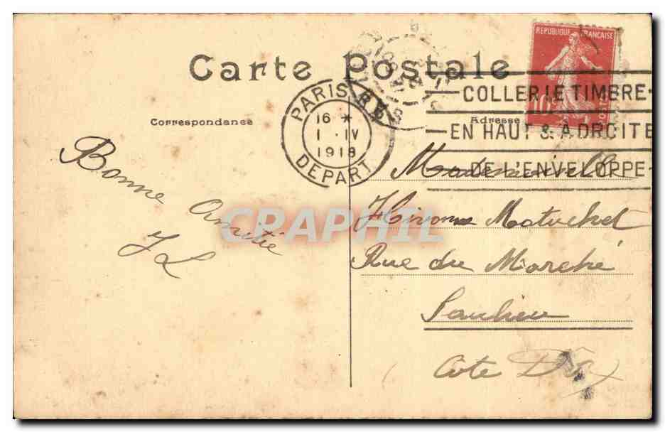 Paris 7 - Les Invalides - Le Tombeau de Napoleon I - CPA  — Rückseite
