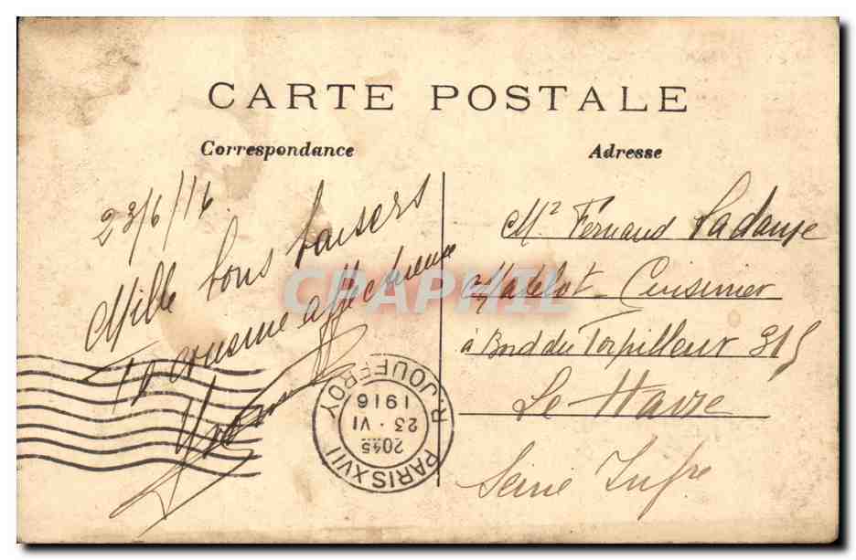 Paris - 10 - La Place de la Bastille - CPA  — Verso