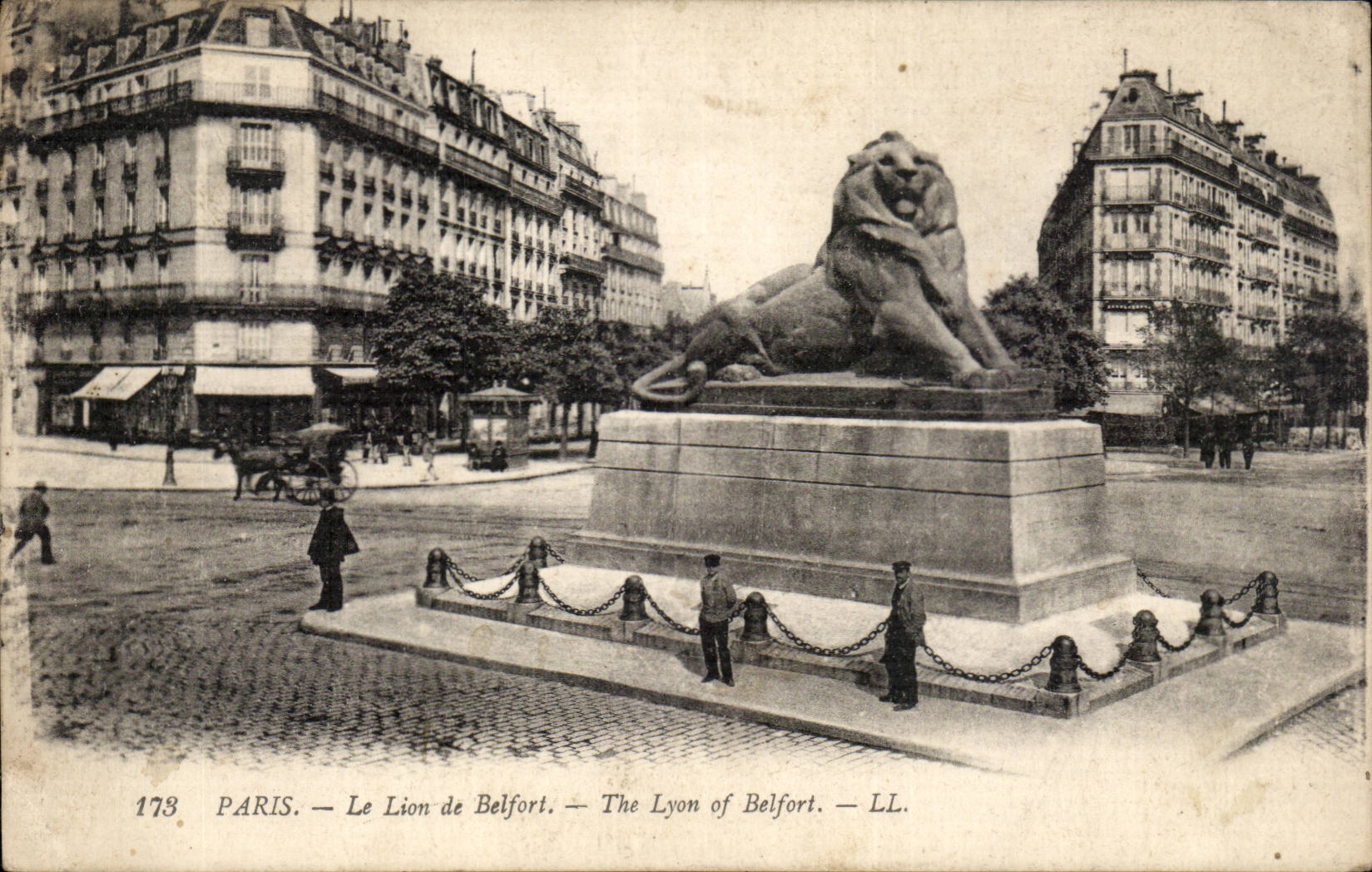 Paris - 14 - Le Lion de Belfort - CPA 