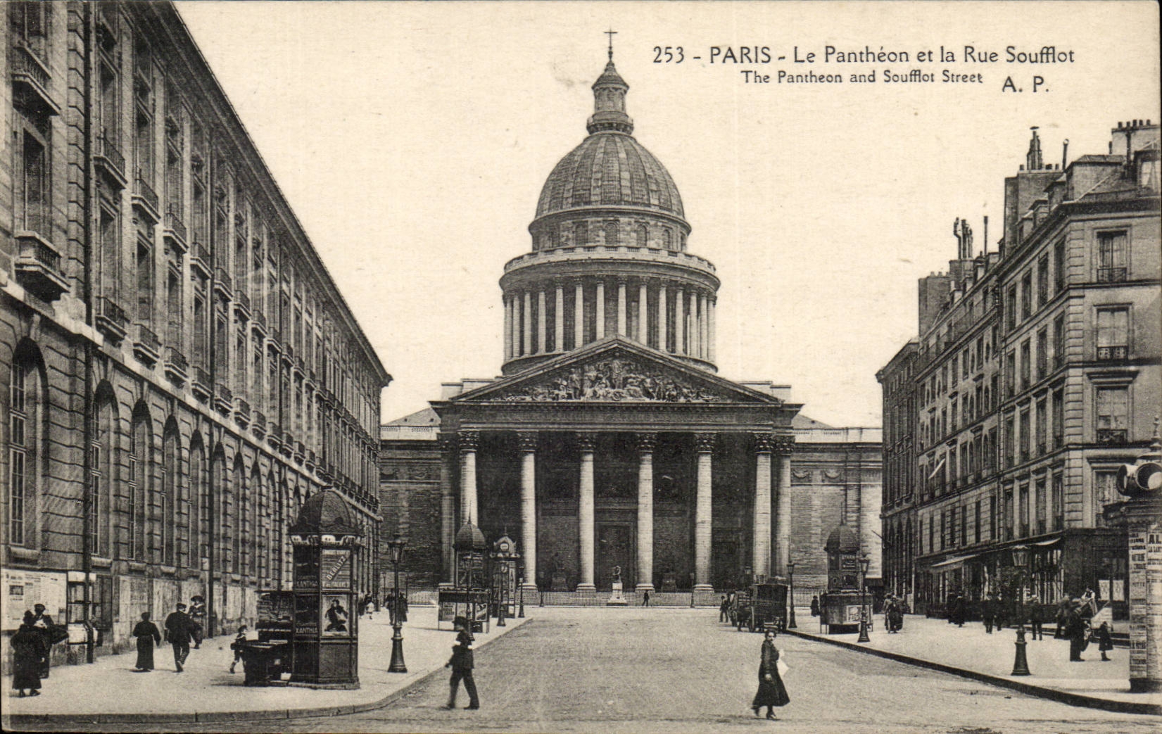 Paris - 5 - Le Pantheon et la Rue Soufflot - CPA 