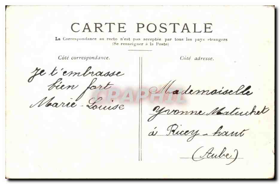 Paris - 8 - La Place de la Concorde- CPA Chocolat Goudron — Rückseite
