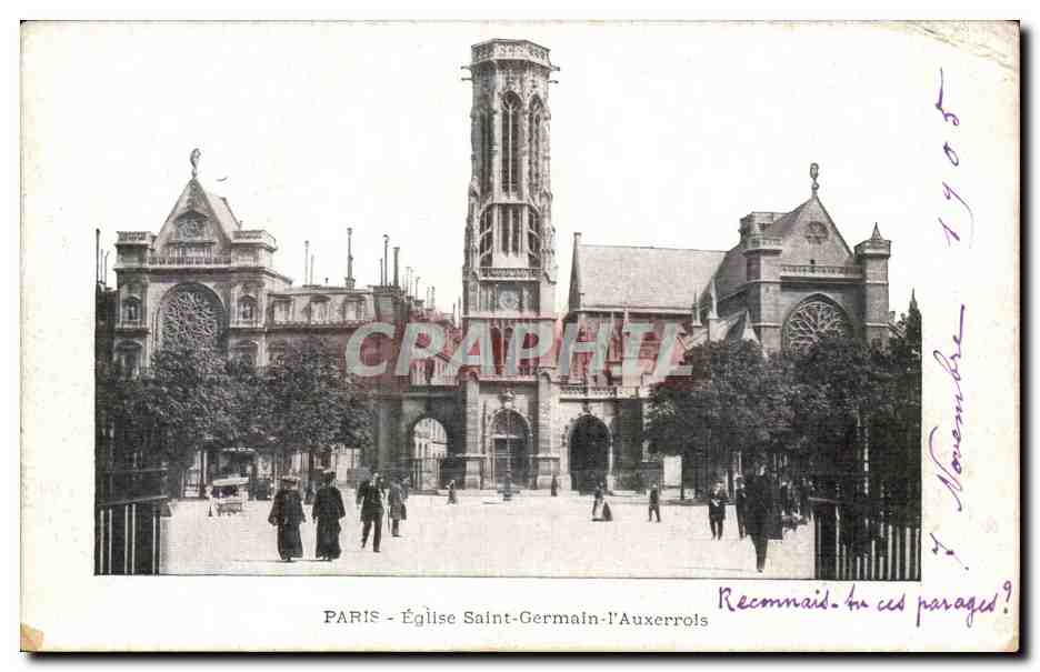 Paris - 1 - Eglise Saint Germain l'Auxerrois - CPA 