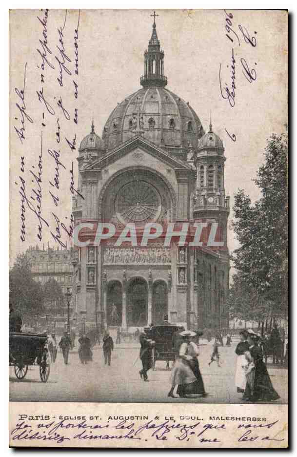 Paris - 8 - Eglise Saint Augustin - CPA 