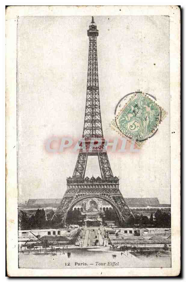 Paris - 7 - Tour Eiffel - Eiffel Tower - CPA 
