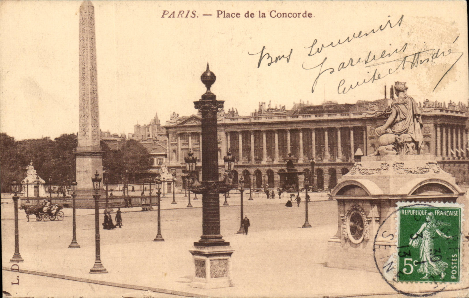 Paris - 8 - Pace de la Concorde - CPA 