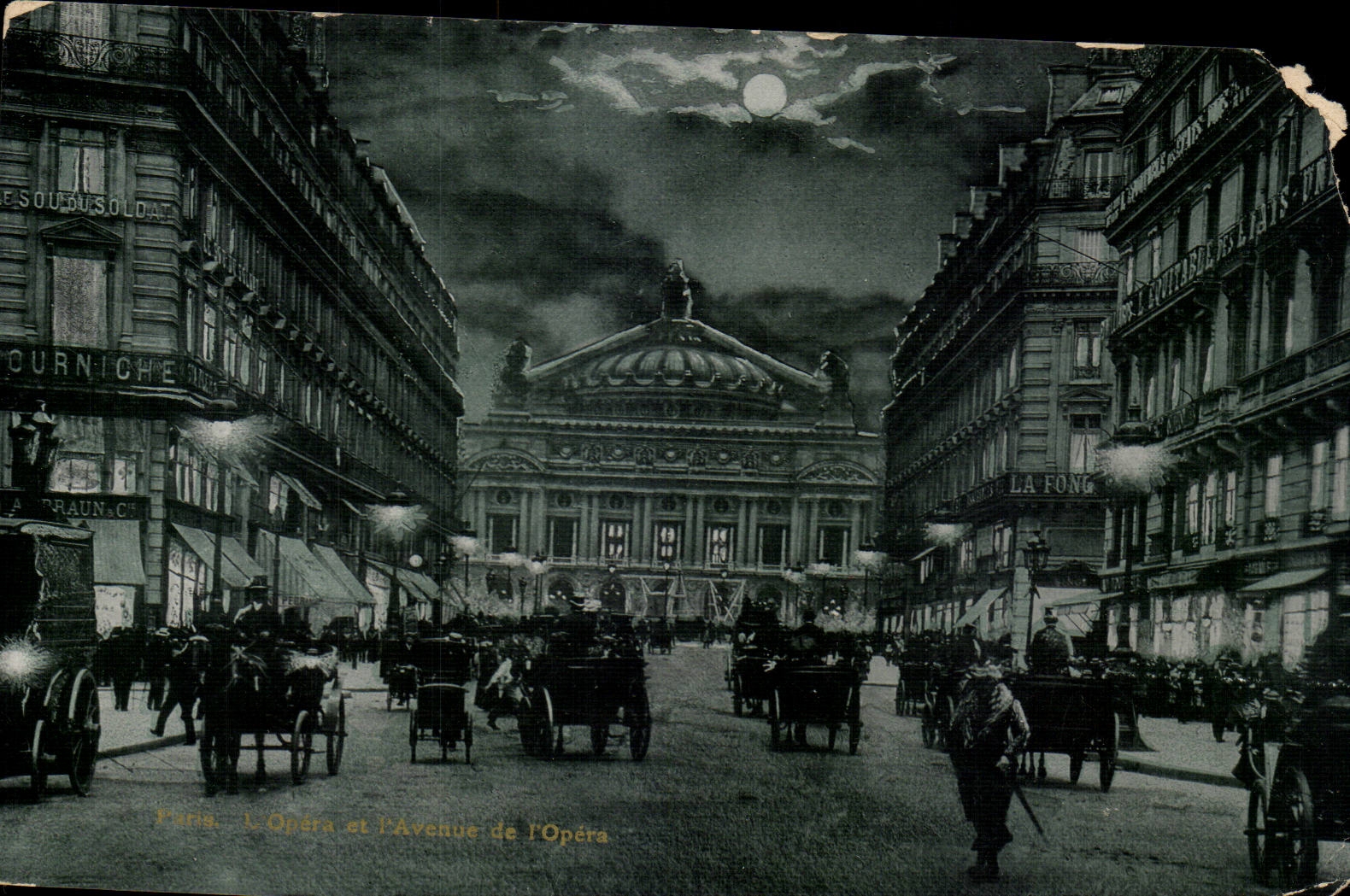 Paris. L'Opéra et l'Avenue de l'Opéra — éditeur P. L. n° 2959/VIII