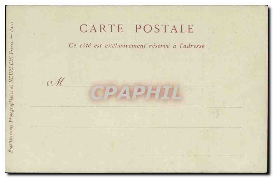 Michel-Ange Buonarroti — portrait gravé — Collections ND Phot, n° 424 — Rückseite