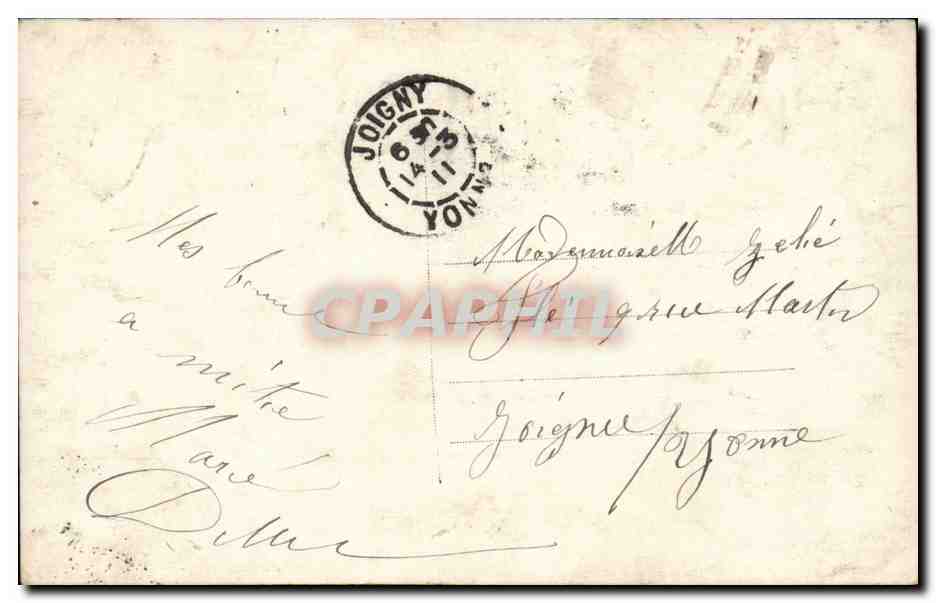 Paris -1 - Souvenir de Paris - Nous vous envoyons nos amities CPA  — Rückseite