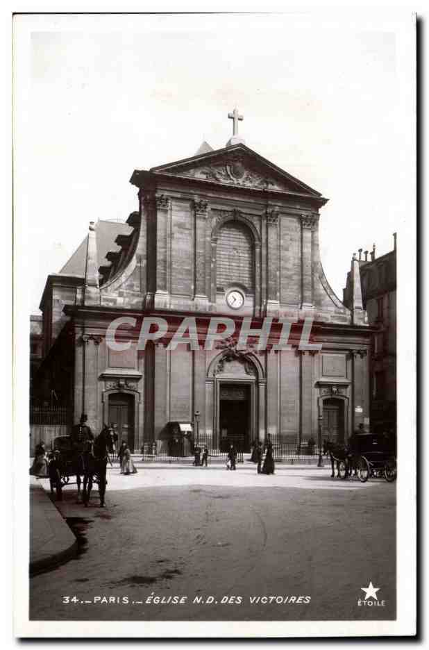 Paris - 2 - Eglise Notre Dame des Victoires CPA 
