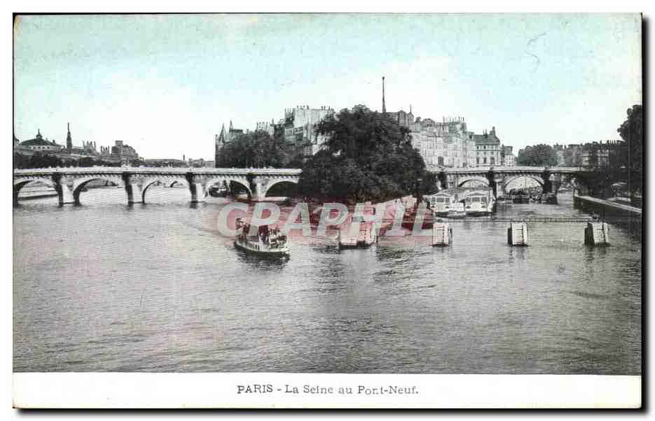 Paris - 1 - La Seine au Pont Neuf - CPA - 