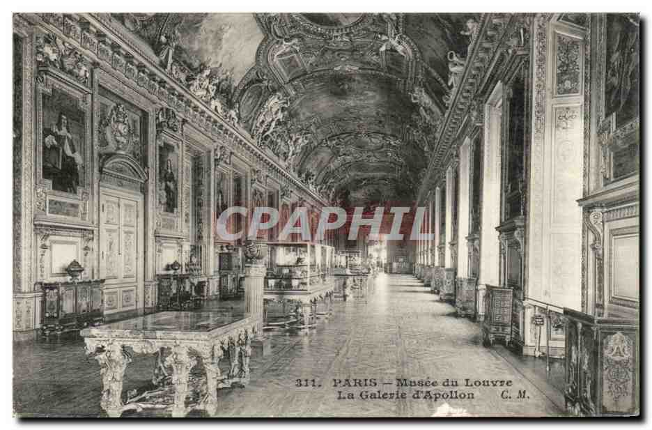 Paris - 1 - Musee du Louvre - Galerie d' Apollon - CPA - 