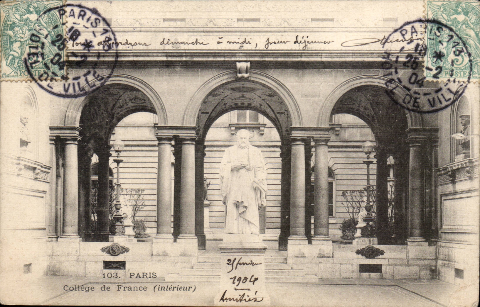 Paris - 5 - College de France - CPA - 