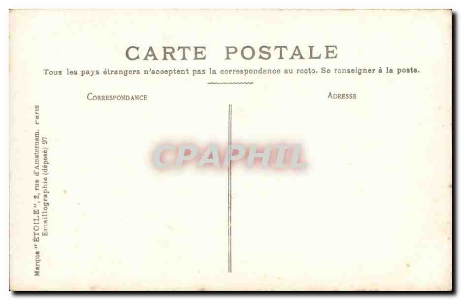 Paris - La Tour Eiffel - Eiffel Tower - CPA -  — Rückseite