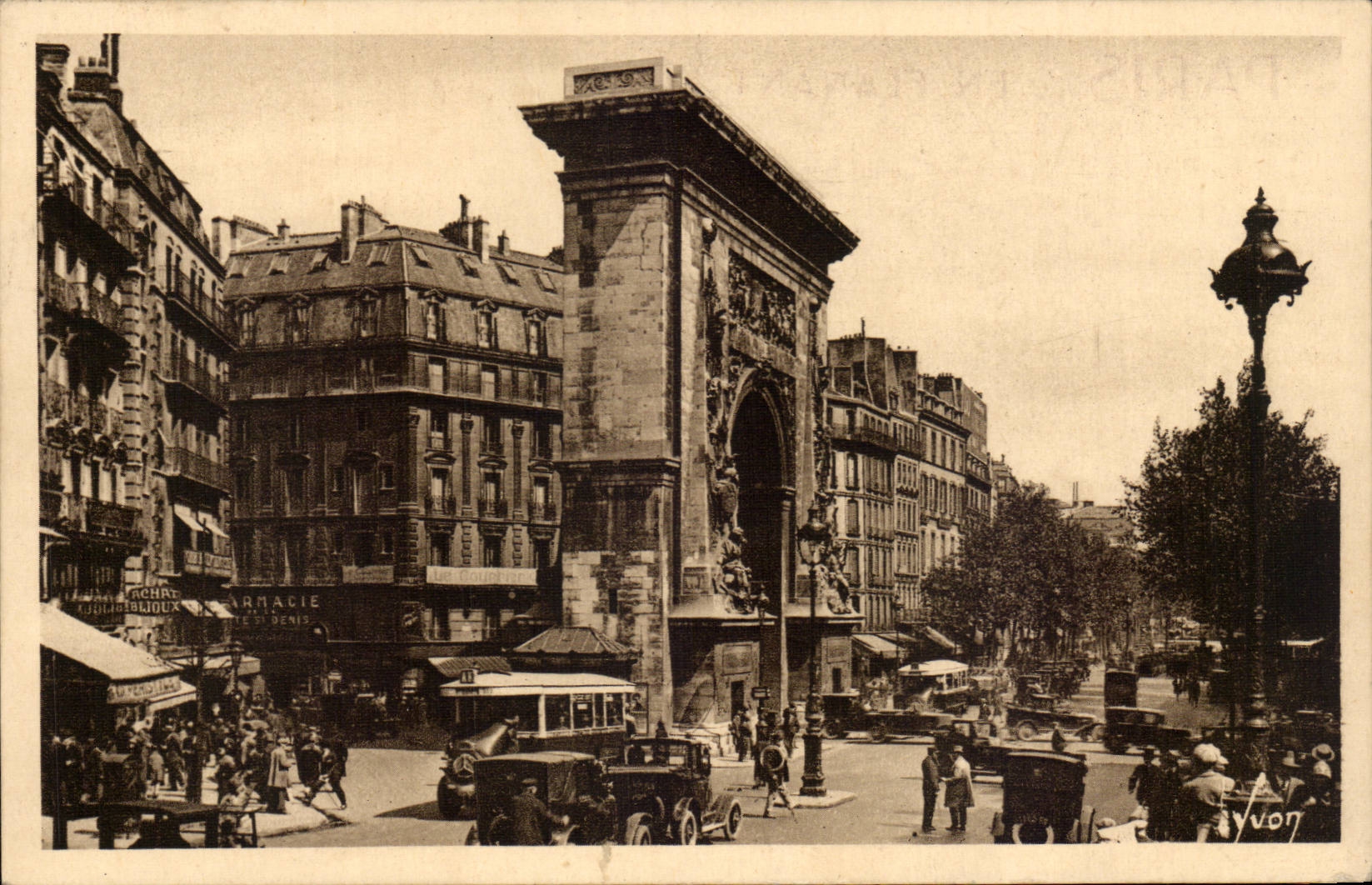 Paris - 10 - La Porte Saint Denis et -les Grands boulevard - Boulevard Bonne Nouvelle CPA - 