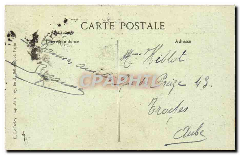 Paris - 7 Pont Alexandre III - Premier Pierre posee par le Tsar en 1896 - CPA -  — Rückseite