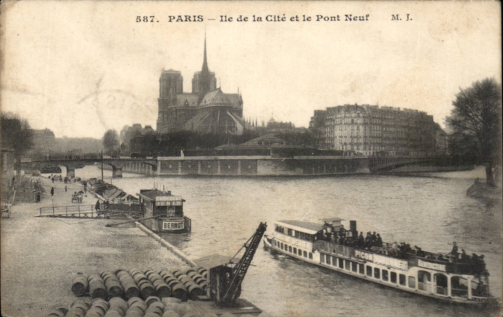 Paris - 5 - Ile de la Cite et le Pont Neuf CPA 