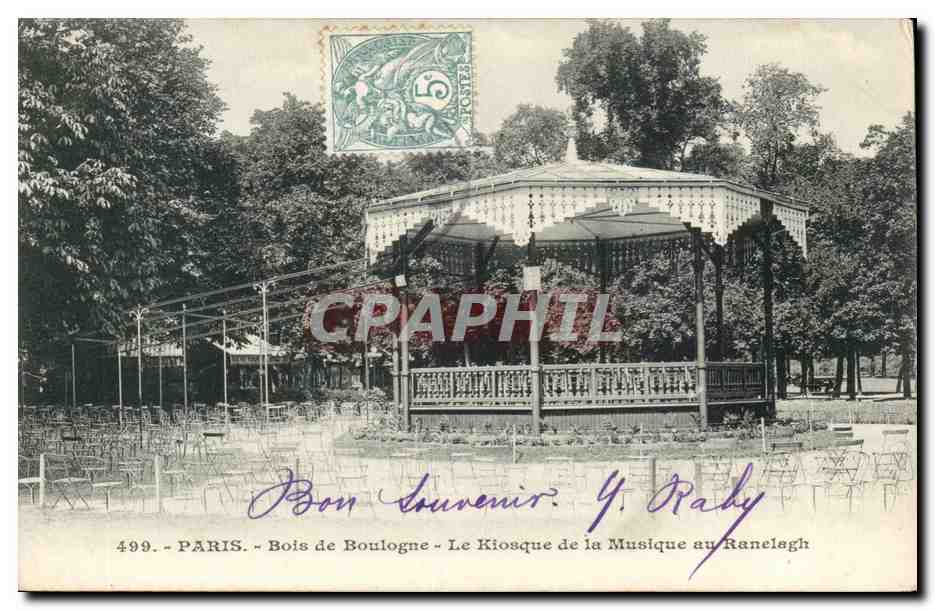 Paris 16 - Bois de Boulogne - La Kiosque de la Musique au Ranelagh - CPA 