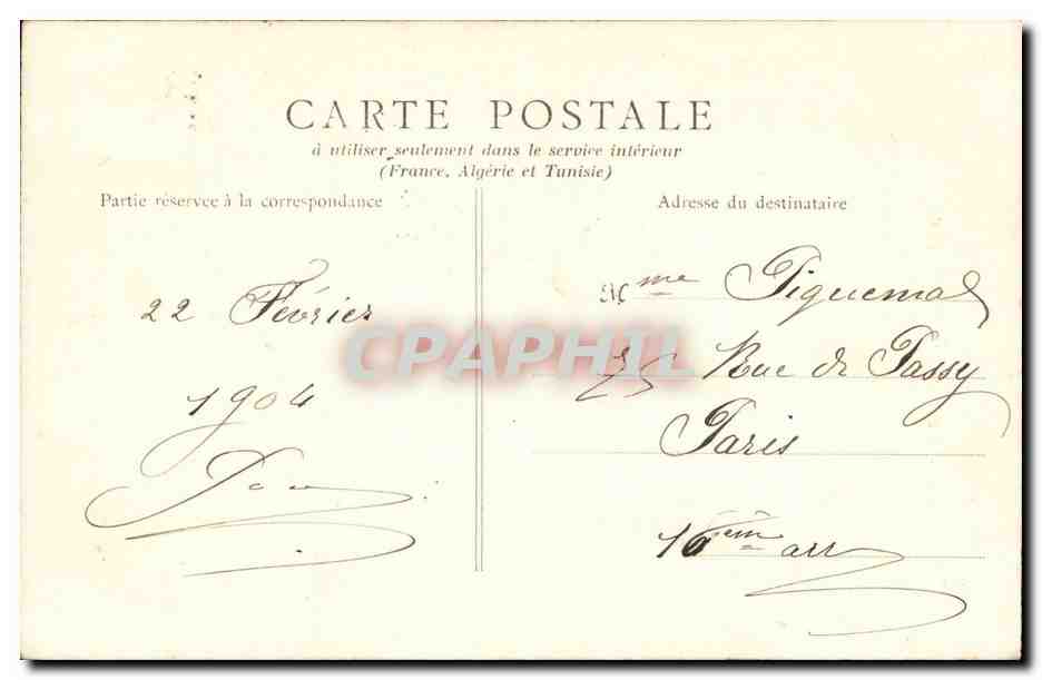 Paris 8 - Eglise Saint Augustin - CPA  — Verso