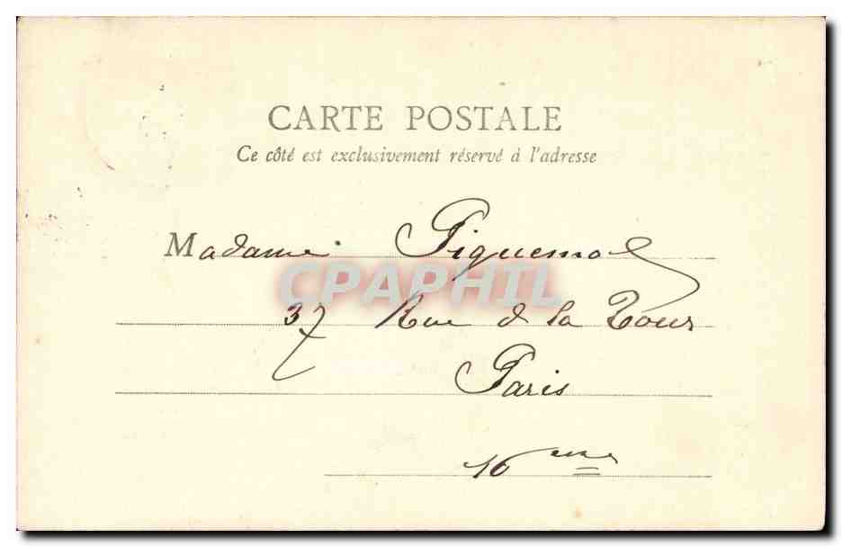 Paris 9 - Eglise de la Trinite - CPA  — Rückseite
