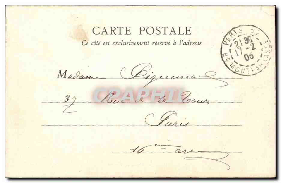 Paris - 6 - Musee de Cluny - CPA  — Rückseite
