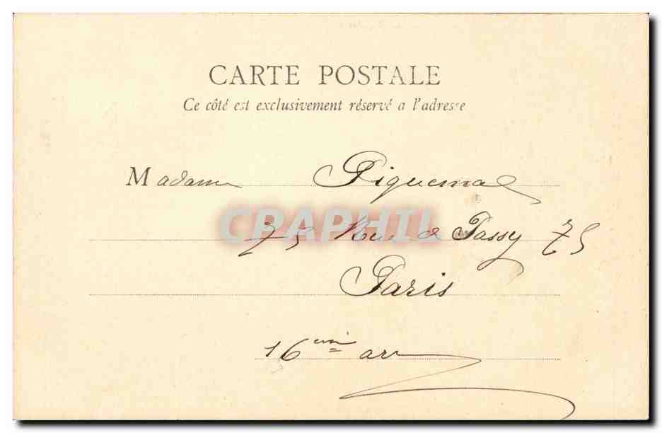 Paris - 3 - Eglise de la Sorbonne - CPA  — Rückseite