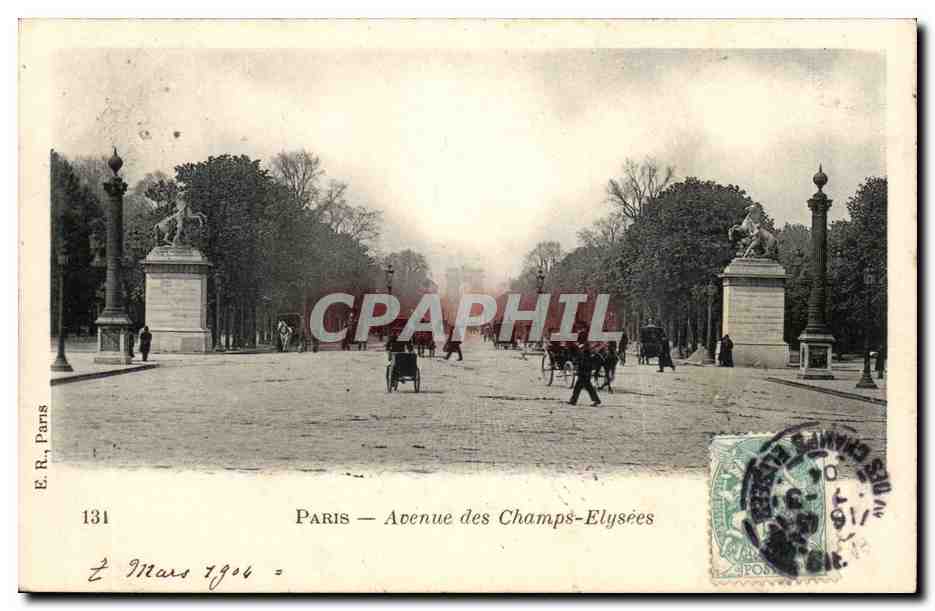 Paris - 8 - Avenue des Champs Elysees CPA 
