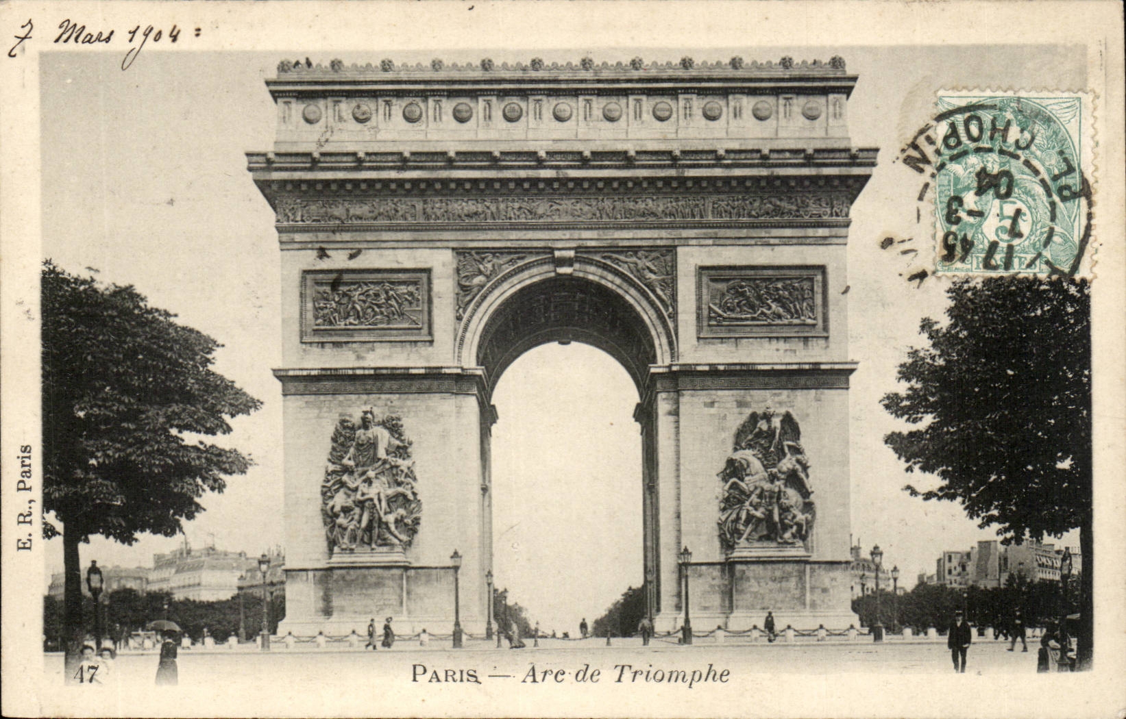 Paris - 8 - Arc de Triomphe - 1904 CPA 