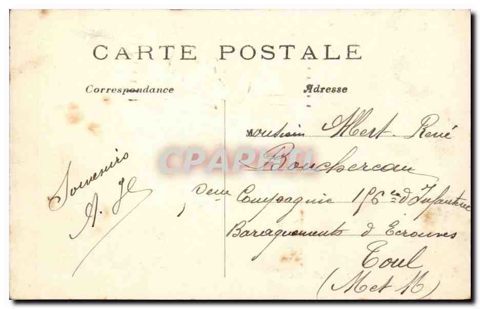 PARIS — Jardin des Plantes — De Grote Olifant — C. M. — n° 422 — Achterkant